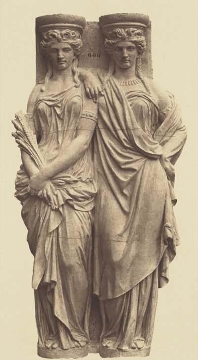 [Karyatider af Astyanax Bosio, udsmykning af Louvre, Paris]. af Édouard Baldus