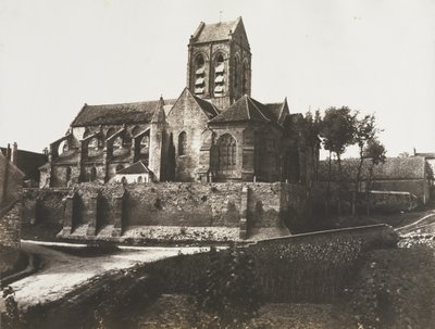 Kirke i Auvers af Édouard Baldus