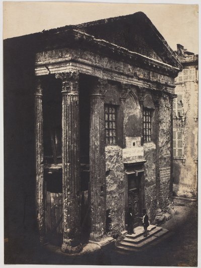 Facade, Augustus- og Livia-templet, Vienne af Édouard Baldus