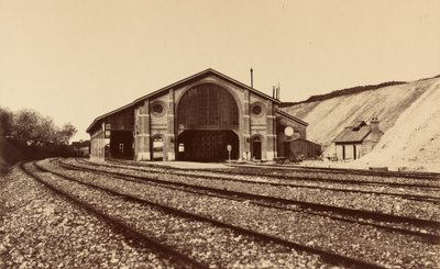 Longueau station, 1855. af Édouard Baldus