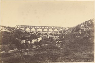 Pont du Gard af Édouard Baldus