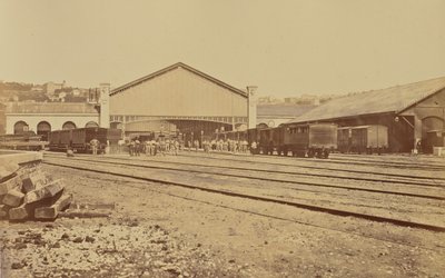 Lyon. Perrache Station af Édouard Baldus