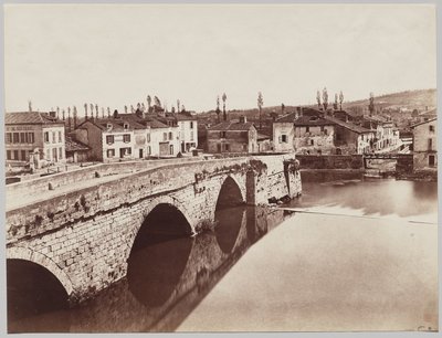 Périgueux. Tournepiche-broen, opstrøms side af Édouard Baldus