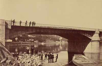 La Mulatière-broen af Édouard Baldus