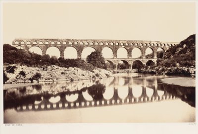Pont du Gard af Édouard Baldus