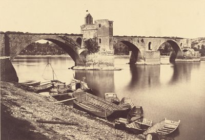 Saint Bénézet-broen, Avignon af Édouard Baldus