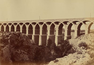 Viadukten i Saint-Chamas af Édouard Baldus