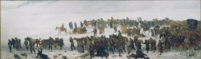 Toget med de sårede af Edouard Castres