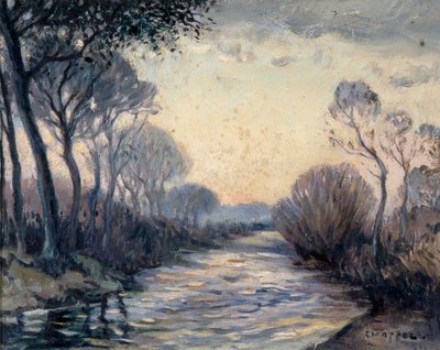 River Cagnes af Edouard Chappel