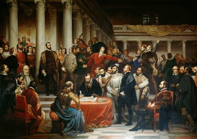 Adelsnes kompromis den 5. april 1566, 1849. af Edouard De Bièfve