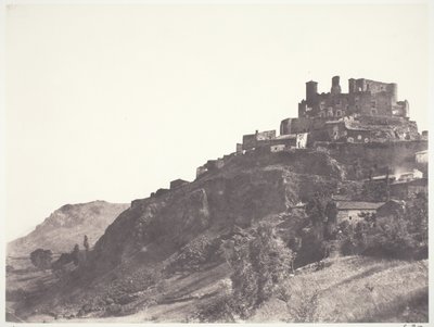Chateau de Murol i Auvergne af Edouard Denis Baldus