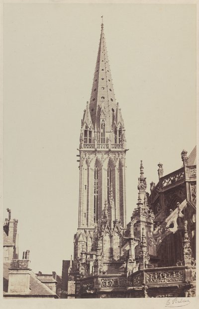 Saint-Pierre-kirken, Caen af Edouard Denis Baldus