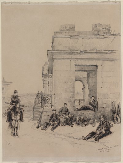 Soldater hviler, 1878. af Jean Baptiste Edouard Detaille