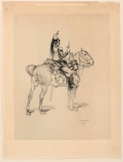 Jæger til hest af Edouard Detaille