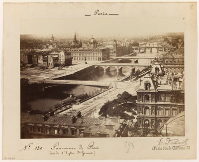 Udsigt over Paris, ca. 1865-1900 (foto) af Edouard Dontenville