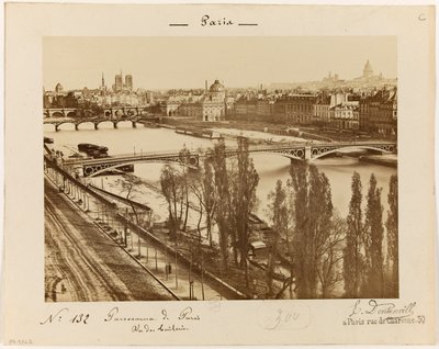 Udsigt over Tuilerierne, ca. 1895-1900 (foto) af Edouard Dontenville