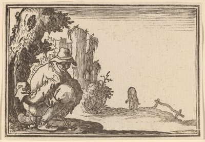 Bondens afføring af Edouard Eckman after Jacques Callot