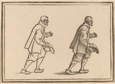 Bonde med Hat i Haand af Edouard Eckman after Jacques Callot