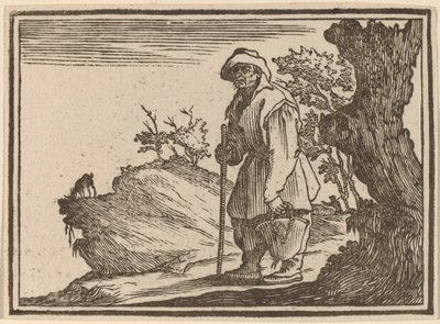 Bonde med Sæk af Edouard Eckman after Jacques Callot