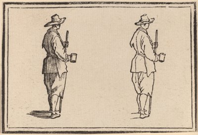 Bonde med en Kop af Edouard Eckman after Jacques Callot