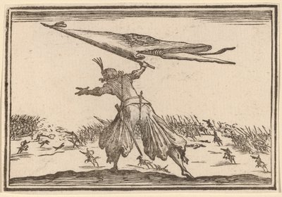 Fanebærer af Edouard Eckman after Jacques Callot