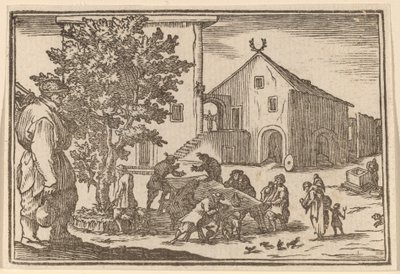 Værtshus af Edouard Eckman after Jacques Callot