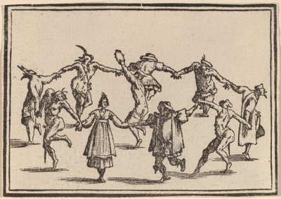 Dansen af Edouard Eckman after Jacques Callot
