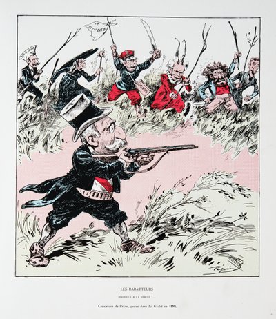 Les Rabatteurs: Woe to the Truth!, fra History of the Third Republic, Vol. I, Politisk Historie, udg. 1933 af Edouard Guillaumin Pepin