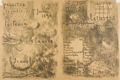 "La Revue Blanche" Forvandlede og ensomme sjæle af Édouard Jean Vuillard