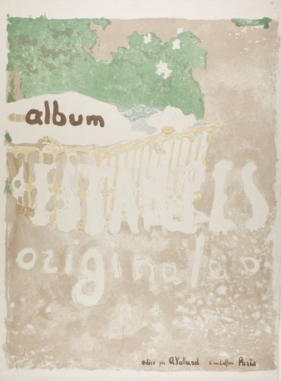 Projekt til et omslag til en trykt portfolio af Édouard Jean Vuillard
