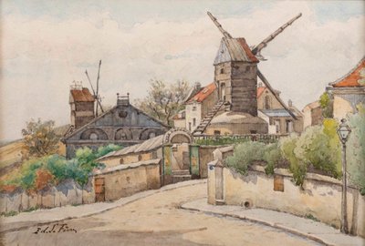 Moulin de la Galette, ca. 1895. af Edouard Lefèvre