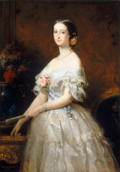 Eugénie de Montijo, franskmændenes kejserinde af Edouard Louis Dubufe