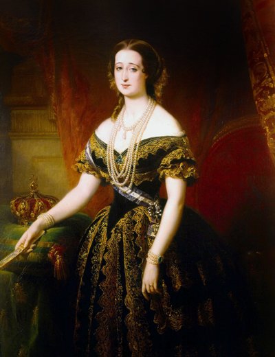 fransk kejserinde Eugenie af Edouard Louis Dubufe