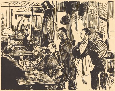 På cafeen på cafeen, 1869. af Édouard Manet