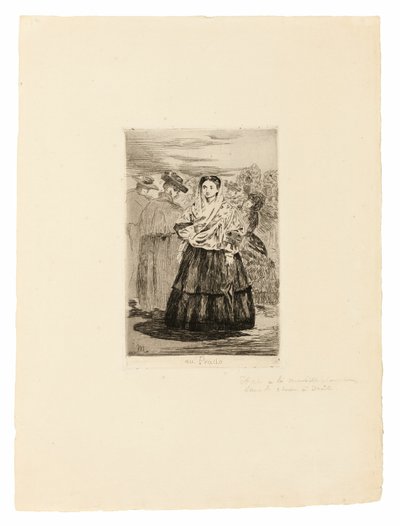 På Prado I af Édouard Manet