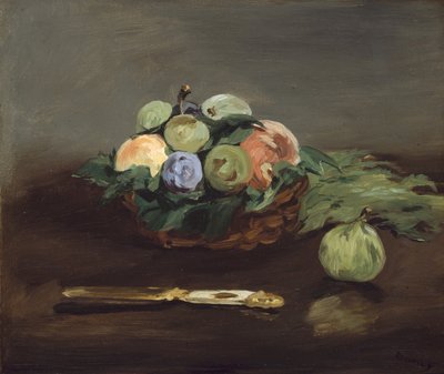 Kurv med frugt af Édouard Manet