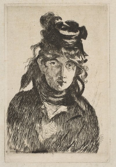 Berthe Morisot, 1872. af Édouard Manet