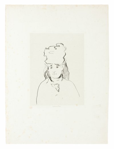 Berthe Morisot i silhuet af Édouard Manet