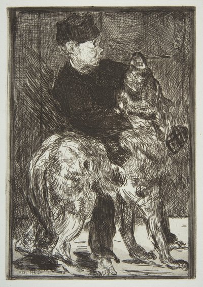 Dreng og hund, 1862. af Édouard Manet