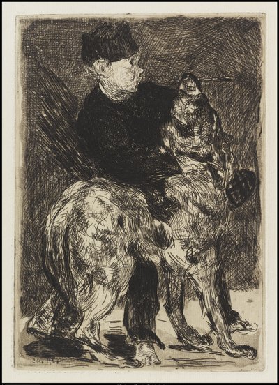 Dreng med hund, 1862 af Édouard Manet