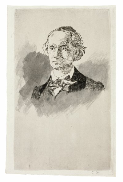 Charles Baudelaire, Full Face III af Édouard Manet