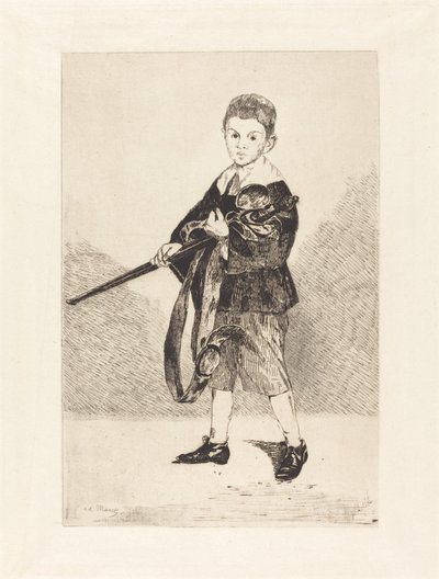 Barn med sværd, vendt til venstre Barn med sværd, vendt mod venstre, 1862. af Édouard Manet