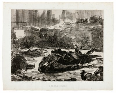 Borgerkrig af Édouard Manet