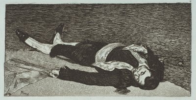 Død Toreador, 1867-68. af Édouard Manet