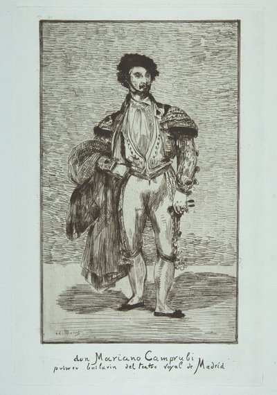 Don Mariano Camprubi Le Baïlarin, 1862-63. af Édouard Manet