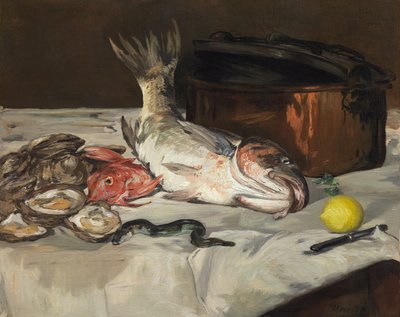 Fisk (stilleben) af Édouard Manet