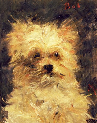 Head of a Dog - Bob, 1876 af Édouard Manet