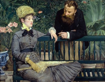 I drivhuset af Édouard Manet