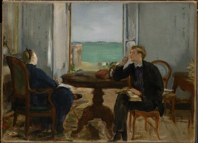 Interiør i Arcachon af Édouard Manet