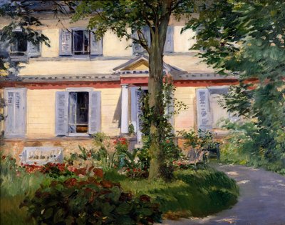 Huset i Rueil af Édouard Manet